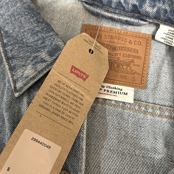LEVIS BOYFRIEND DENIM JACKET S - Picture 3 of 4